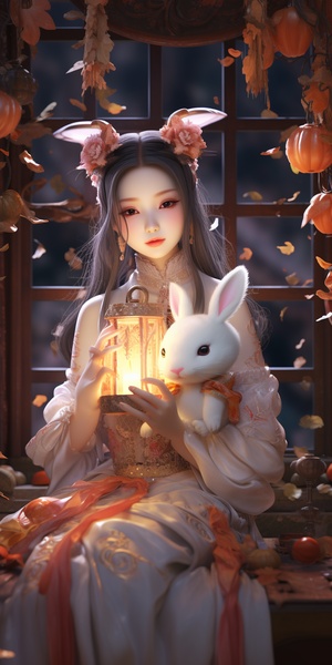 Rabbit Personification - Mid-Autumn Festival Dream