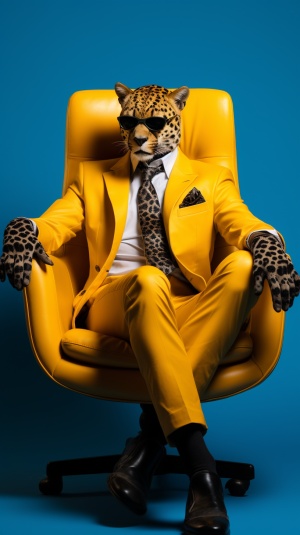 Sleek Cheetah in Bold, Fantastic Style