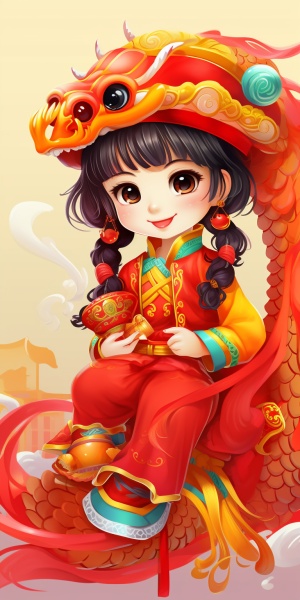超可爱的中国传统春节海报