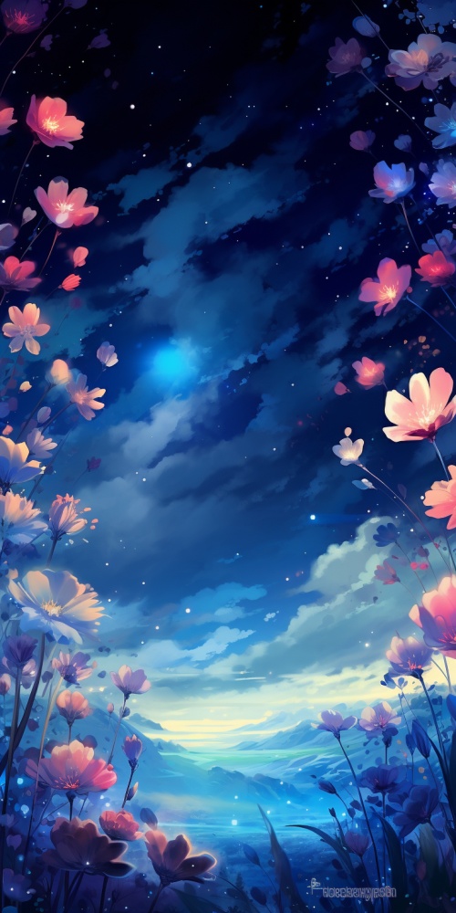 花团锦簇，星空灿烂，云蒸霞蔚，蓝色烂漫