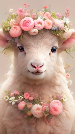 一只可爱的小绵羊