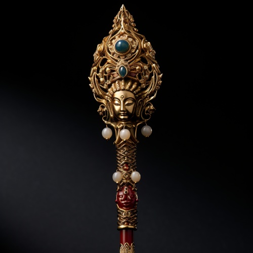 地藏菩萨法相权杖，灵珠，
